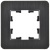 BRITE Рамка 1-местная РУ-1-1-Бр металл черный RE AL IEK