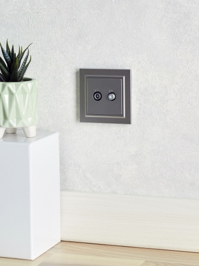 BRITE Рамка 1-местная IP44 РУ-1-БрС-44 сталь IEK