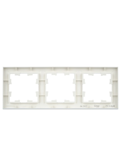 BRITE Рамка 3-местная РУ-3-БрЖ жемчуг IEK