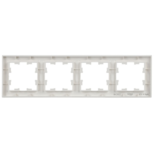 BRITE Рамка 4-местная РУ-4-БрБ белый IEK