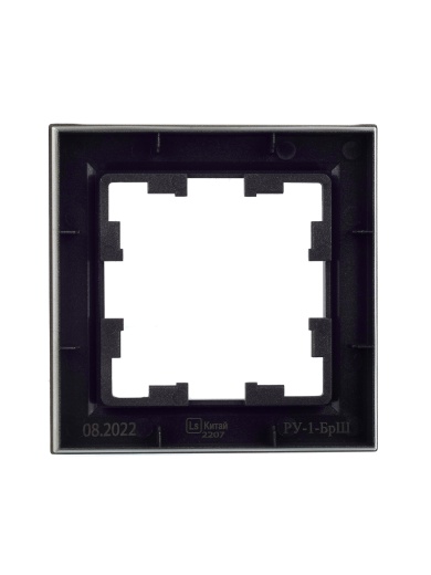 BRITE Рамка 1-местная РУ-1-БрШ шампань IEK