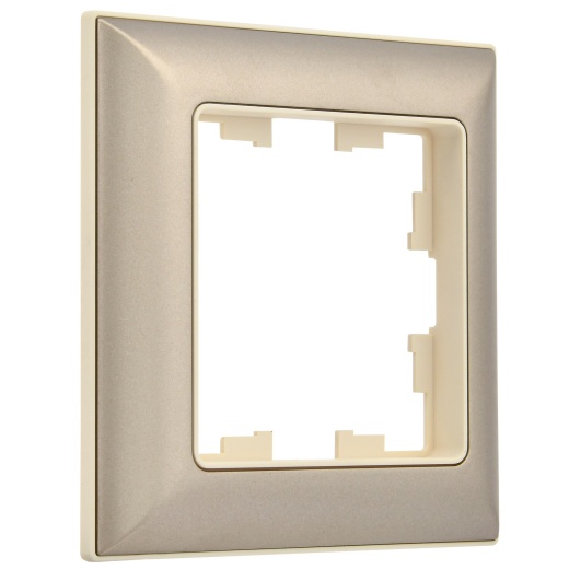 BRITE Рамка 1-местная РУ-1-Бр бежевый/шампань IEK