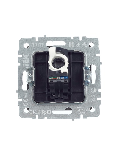BRITE Розетка компьютерная RJ45 кат.5E РК10-БрШ шампань IEK