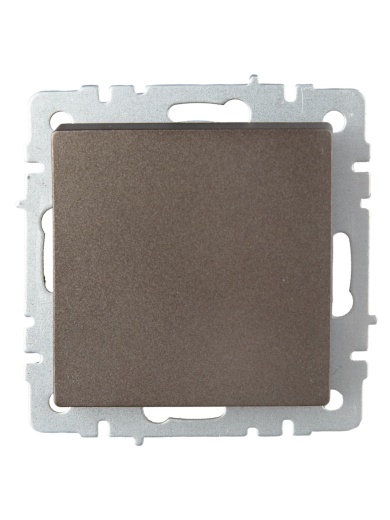 BRITE Выключатель 1-клавишный проходной 10А ВС10-1-6-БрТБ темная бронза IEK