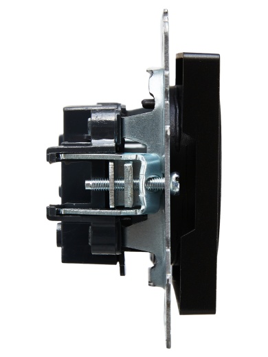 BRITE Розетка 1-местная без заземления без защитных шторок 10А РС10-1-0-БрЧ черный IEK