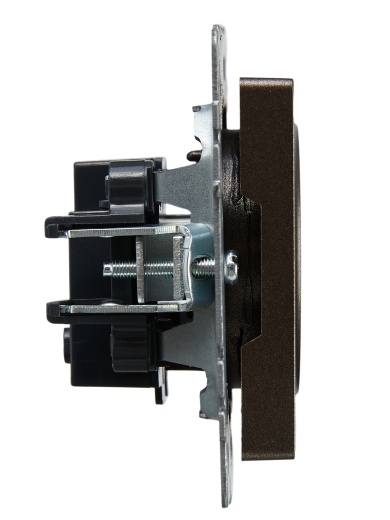 BRITE Розетка 1-местная без заземления без защитных шторок 10А РС10-1-0-БрТБ темная бронза IEK