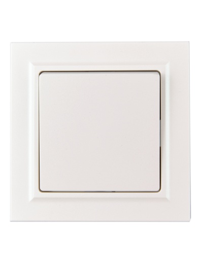 BRITE Выключатель 1-клавишный 10А в сборе ВСР10-1-0-БрЖ жемчуг IEK