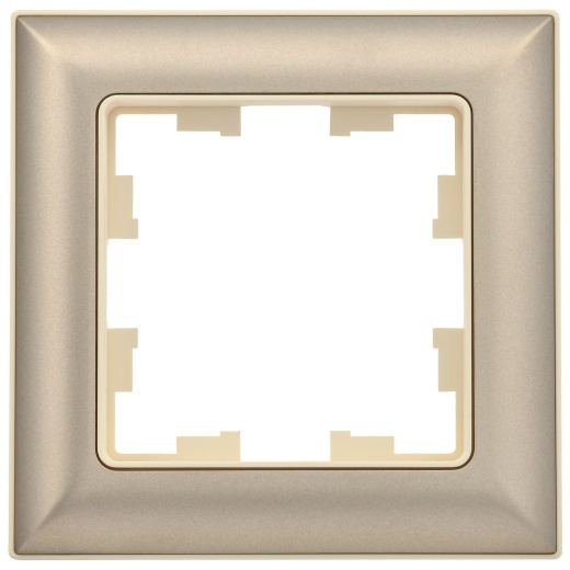 BRITE Рамка 1-местная РУ-1-Бр бежевый/шампань IEK