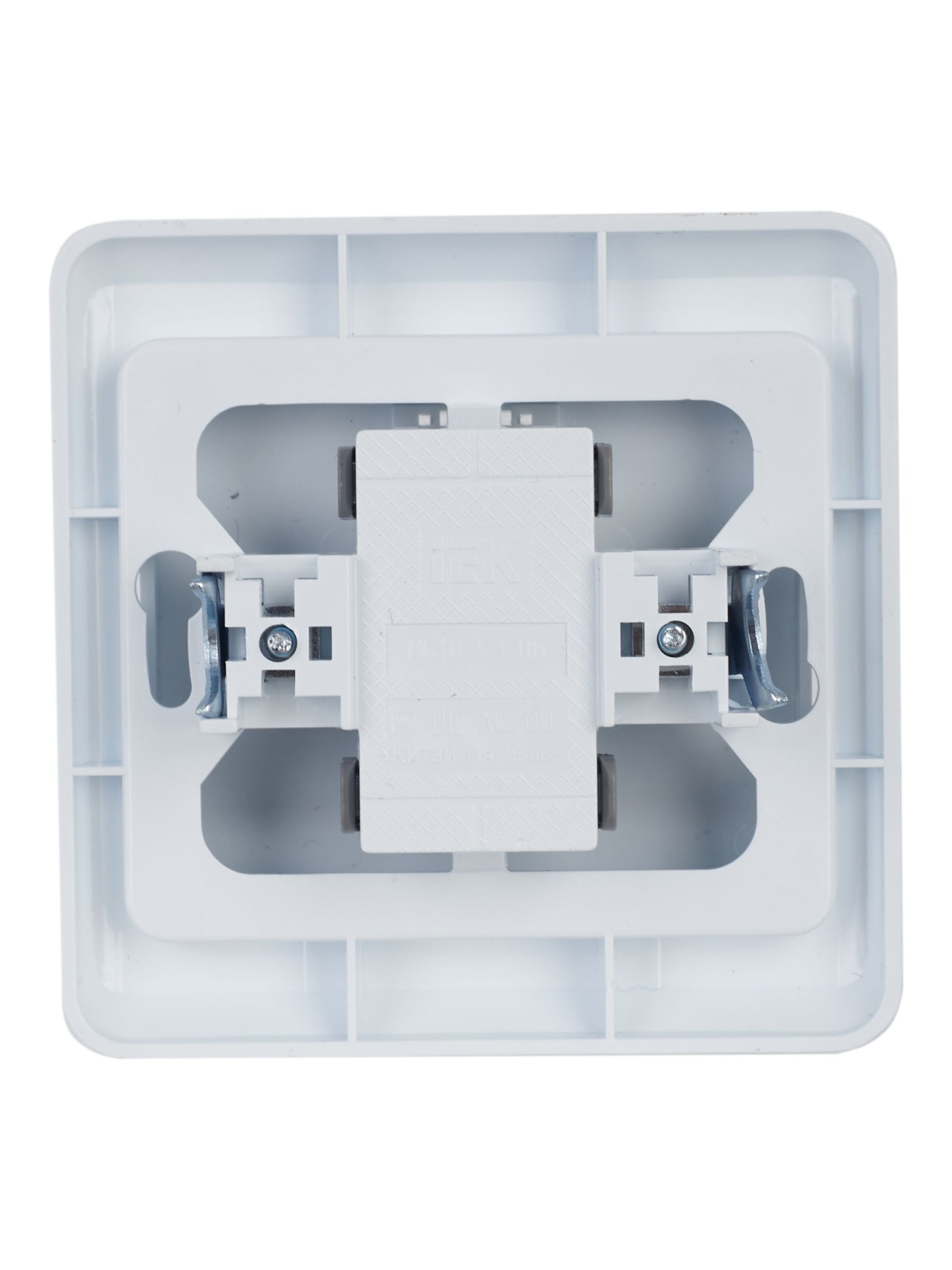 VEGA Выключатель 1-клавишный с индикацией ВС10-1-1-ВБ 10А белый IEK