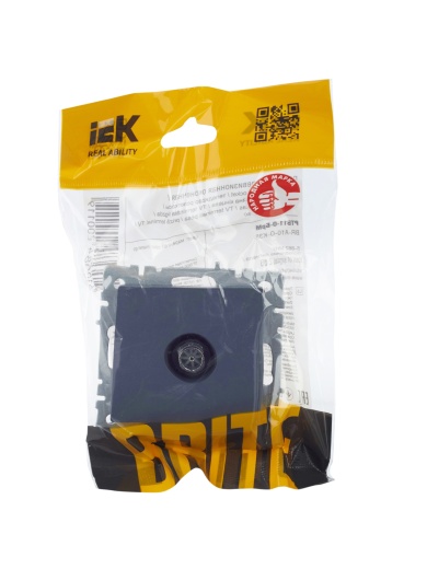 BRITE Розетка TV оконечная РТВ11-0-БрМ маренго IEK