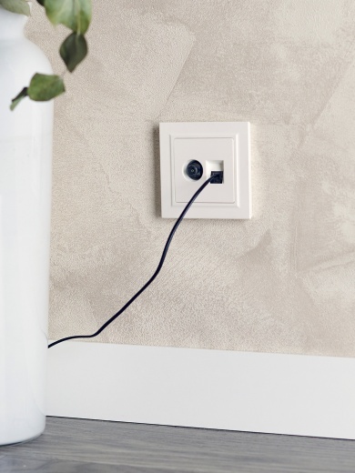 BRITE Розетка двойная TV+RJ45 кат.5E РТВ/РК12-БрЖ жемчуг IEK