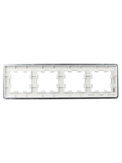BRITE Рамка 4-местная РУ-4-1-Бр металл алюминий RE IEK