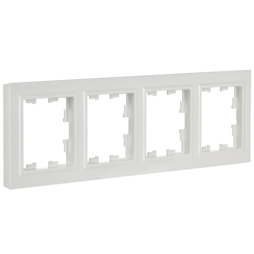 BRITE Рамка 4-местная РУ-4-БрБ белый IEK