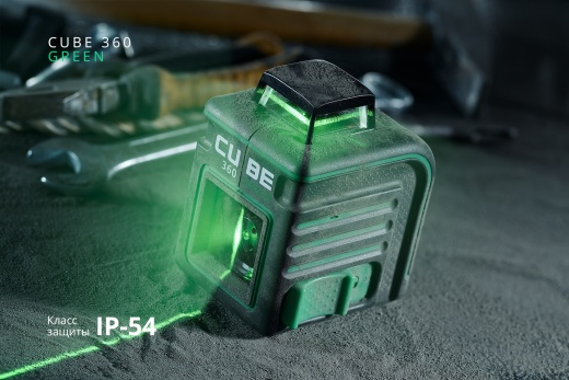 Лазерный уровень ADA CUBE 360 GREEN Basic Edition