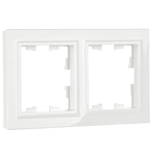 BRITE Рамка 2-местная РУ-2-БрБ белый IEK