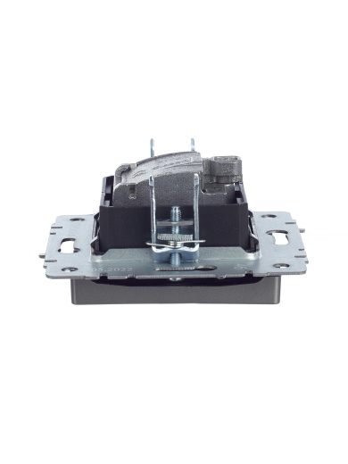 BRITE Розетка двойная TV+SAT РТВ/РСп12-БрС сталь IEK