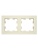 BRITE Рамка 2-местная РУ-2-БрКр бежевый IEK