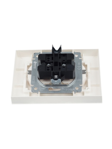 BRITE Розетка 2-местная с заземлением без защитных шторок 16А в сборе РС12-3-БрЖ жемчуг IEK