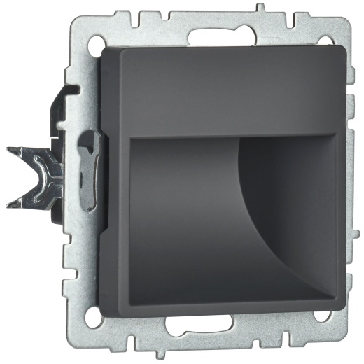 BRITE Подсветка светодиодная встраиваемая ПЛ20-БрГ графит IEK