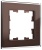 BRITE Рамка 1 -местная РУ-1-2-БрТБ стекло темная бронза IEK