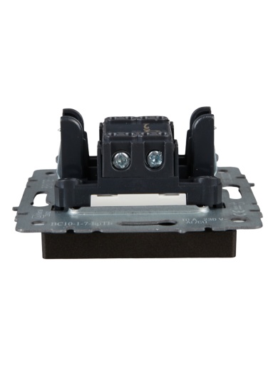 BRITE Выключатель 1-клавишный проходной с индикацией 10А ВС10-1-7-БрТБ темная бронза IEK