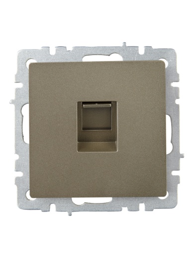 BRITE Розетка компьютерная RJ45 кат.6 РК11-БрШ шампань IEK