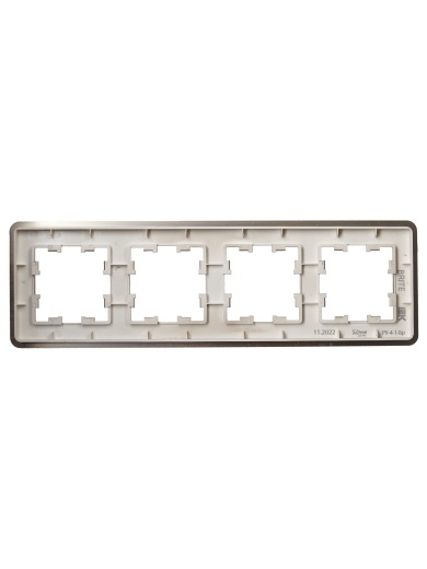 BRITE Рамка 4-местная РУ-4-1-Бр металл шампань RE AL IEK