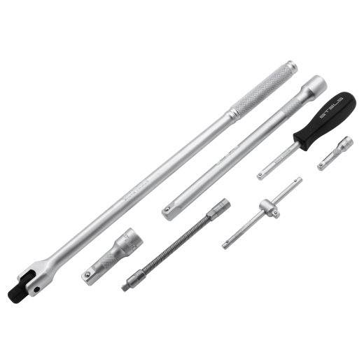 Набор инструментов, 1/4", 1/2", Cr-V, S2, усиленный кейс, 119 предметов Stels