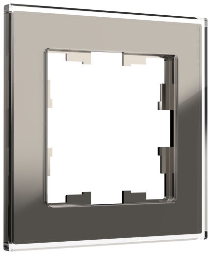 BRITE Рамка 1 -местная РУ-1-2-БрД стекло дымчатый IEK