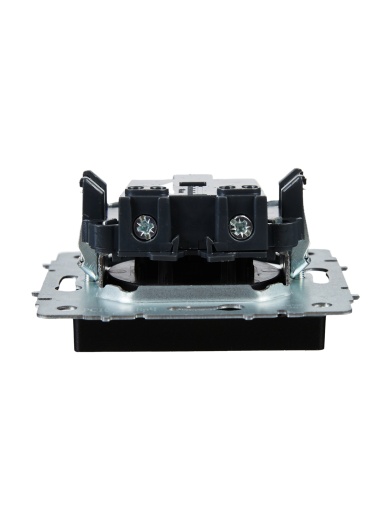 BRITE Розетка 1-местная без заземления без защитных шторок 10А РС10-1-0-БрЧ черный IEK