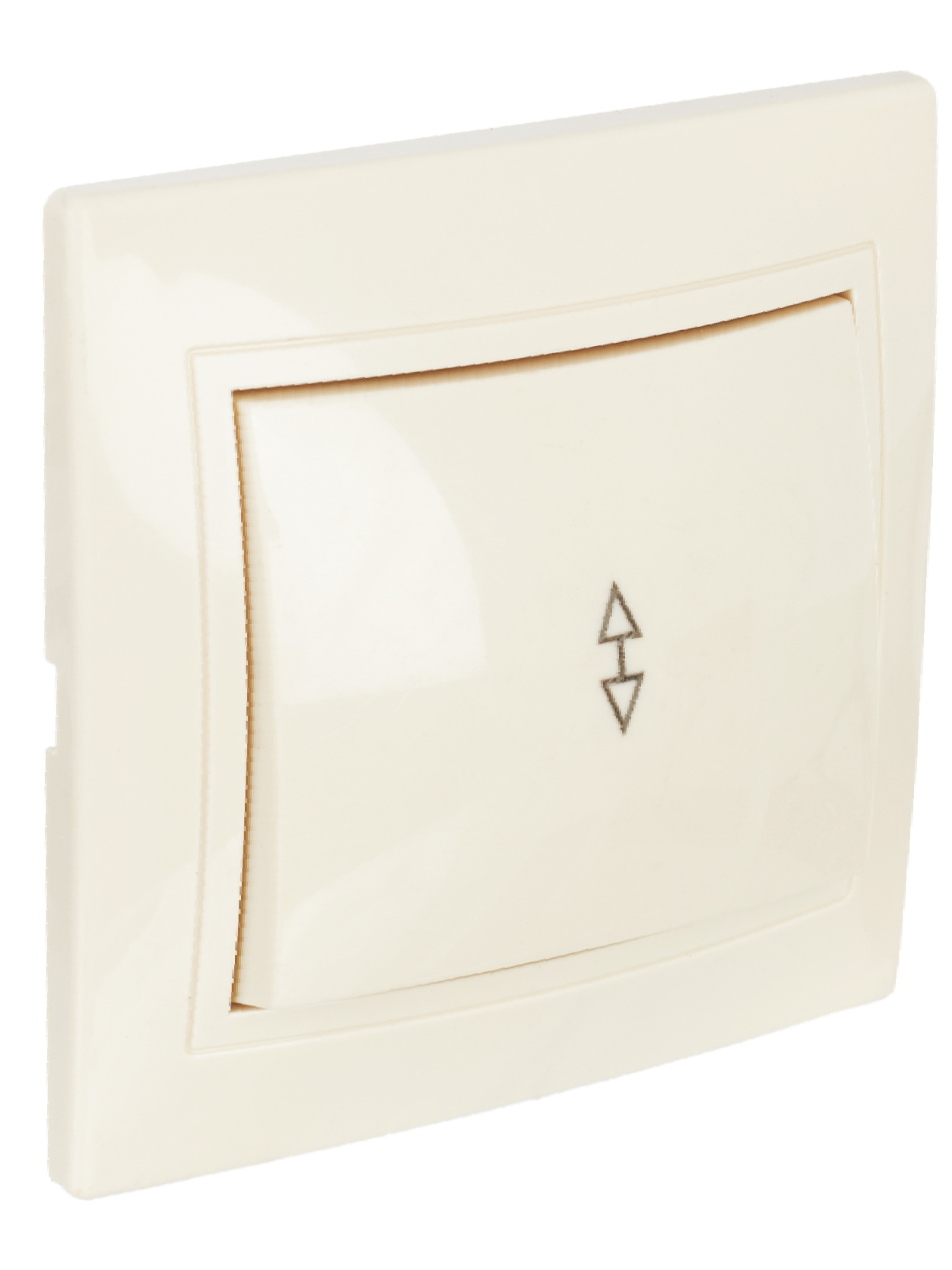 KVARTA Выключатель 1-клавишный проходной ВСп10-1-0-ККм 10А кремовый IEK