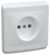 VEGA Розетка 1-местная РС10-2-ВБ без заземляющего контакта без защитной шторки 10А белый IEK