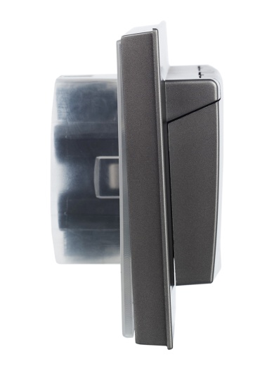 BRITE Розетка 2-местная с заземлением с защитными шторками и крышкой 16А в сборе IP44 РСбш12-3-44-БрС сталь IEK