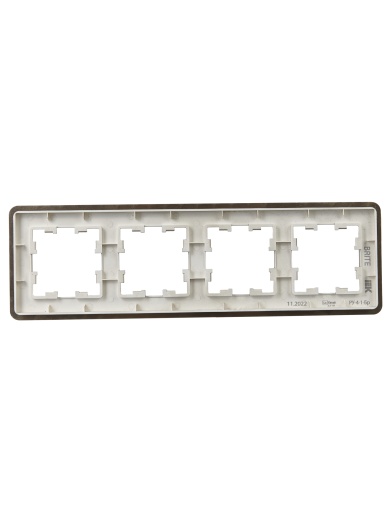 BRITE Рамка 4-местная РУ-4-1-Бр металл латунь RE IEK