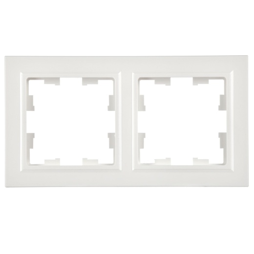 BRITE Рамка 2-местная РУ-2-БрБ белый IEK