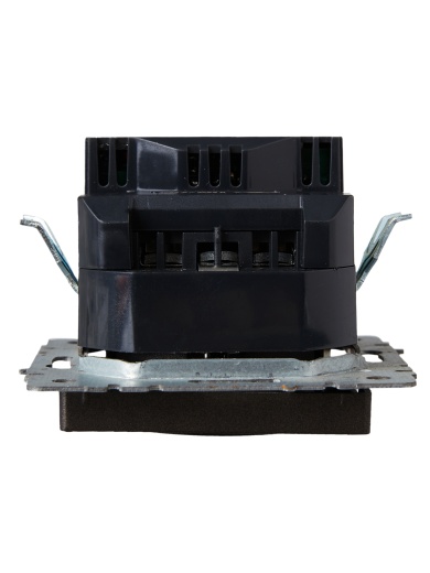 BRITE Розетка 1-местная с заземлением с защитными шторками 16А с USB A+C 18Вт РЮш11-1-БрТБ темная бронза IEK