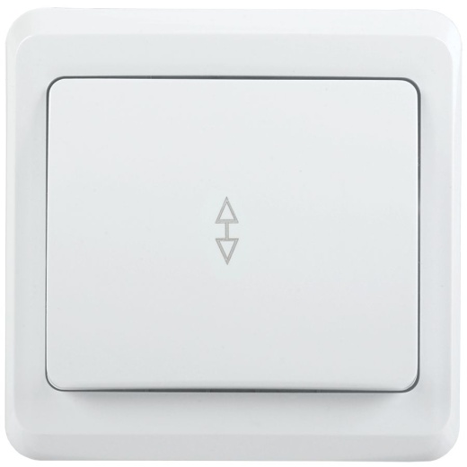 VEGA Выключатель 1-клавишный проходной ВСп10-1-0-ВБ 10А белый IEK