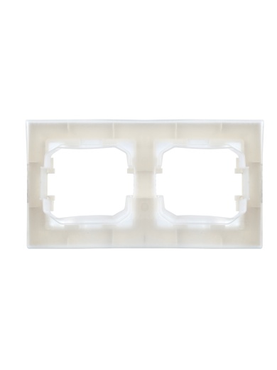 BRITE Рамка 2-местная IP44 РУ-2-БрБ-44 белый IEK