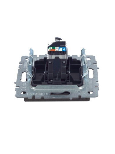 BRITE Розетка компьютерная RJ45 кат.5E РК10-БрТБ темная бронза IEK