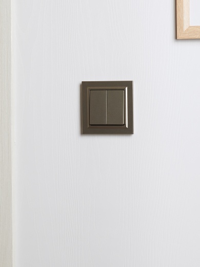 BRITE Рамка 1-местная РУ-1-БрШ шампань IEK