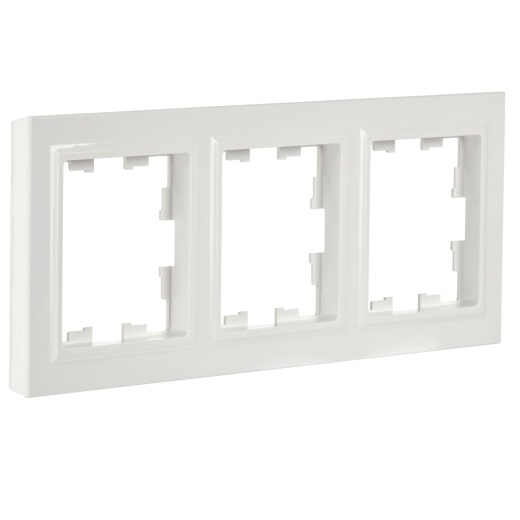 BRITE Рамка 3-местная РУ-3-БрБ белый IEK