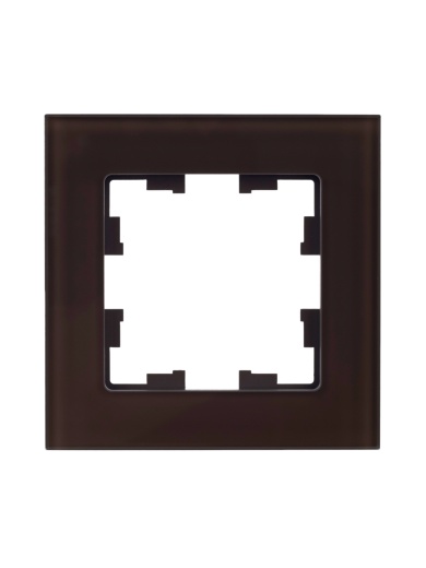 BRITE Рамка 1 -местная РУ-1-2-БрТБ стекло темная бронза IEK